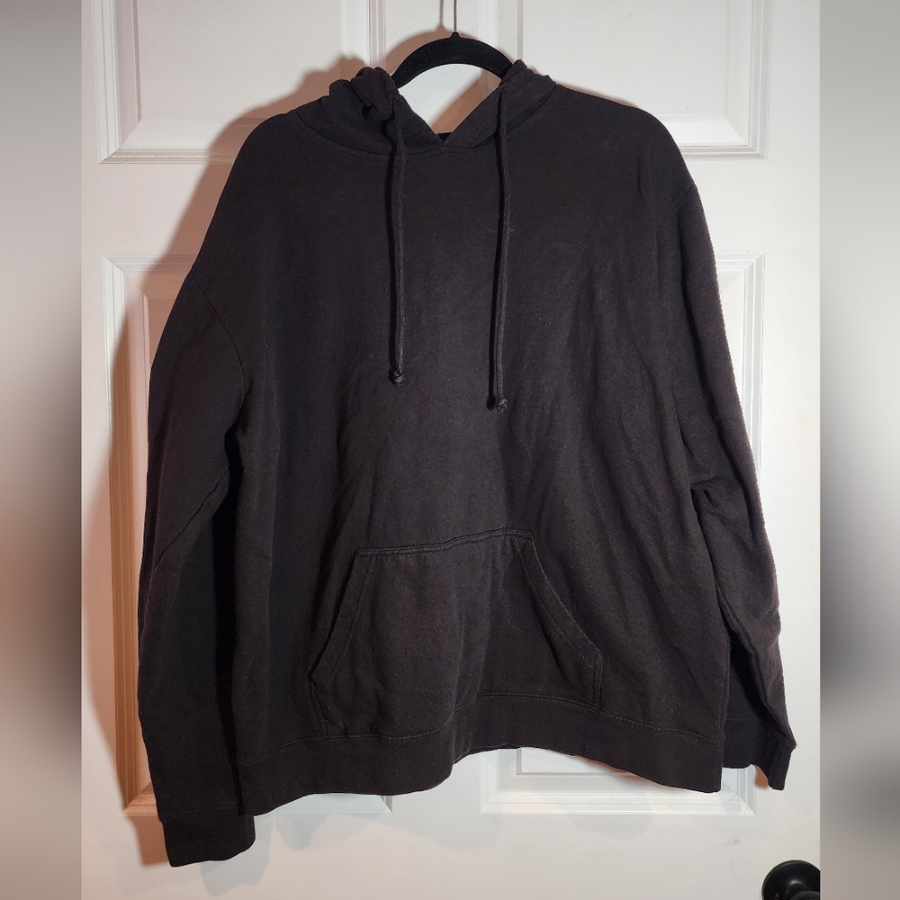 Delta Fleece Men's Black Pullover Cotton Hoodie 2XL